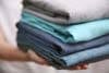 A pile of folded clothes